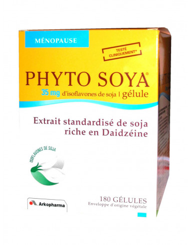 Arkomedica PHYTO SOYA MENOPAUSE  35mg 180 gélules - 3 mois de traitement