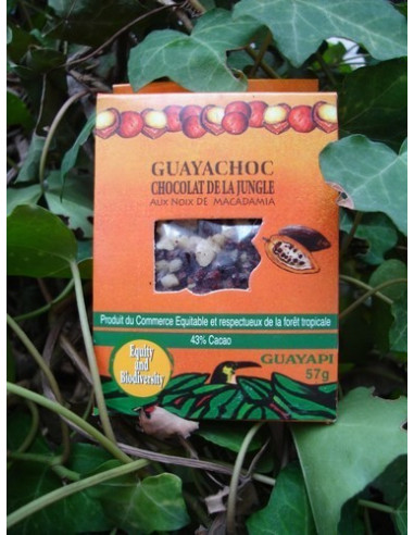 Guayachoc chocolat de la jungle 12 boîtes