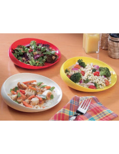 Assiette à rebord arrondi