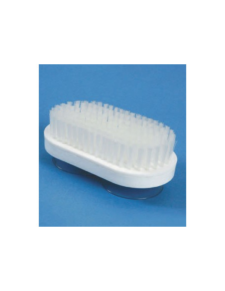 Brosse à ventouse pour orteils ou appareils dentaires
