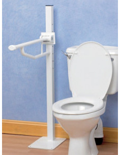 Barre d’appui relevable fixée au sol