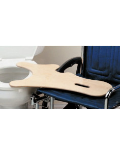 Planche de transfert pour chaise percée