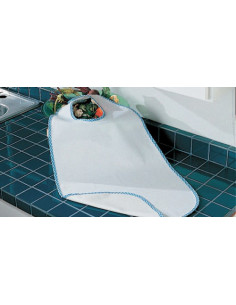 Bavoir doux en tissu éponge/vinyle