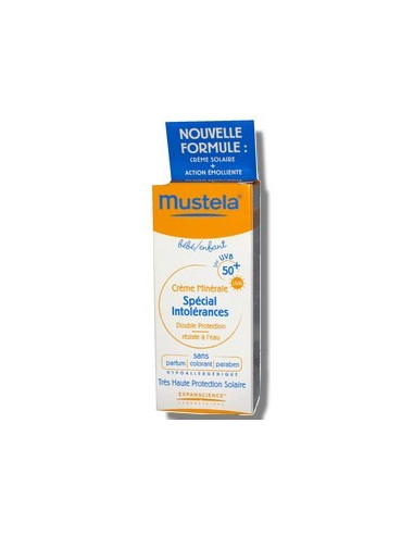 Mustela Crème minérale spéciale Intolérances SPF 50+