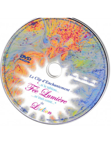 DVD de relaxation à partir du Tableau Fée Lumière de l'artiste Lisélion