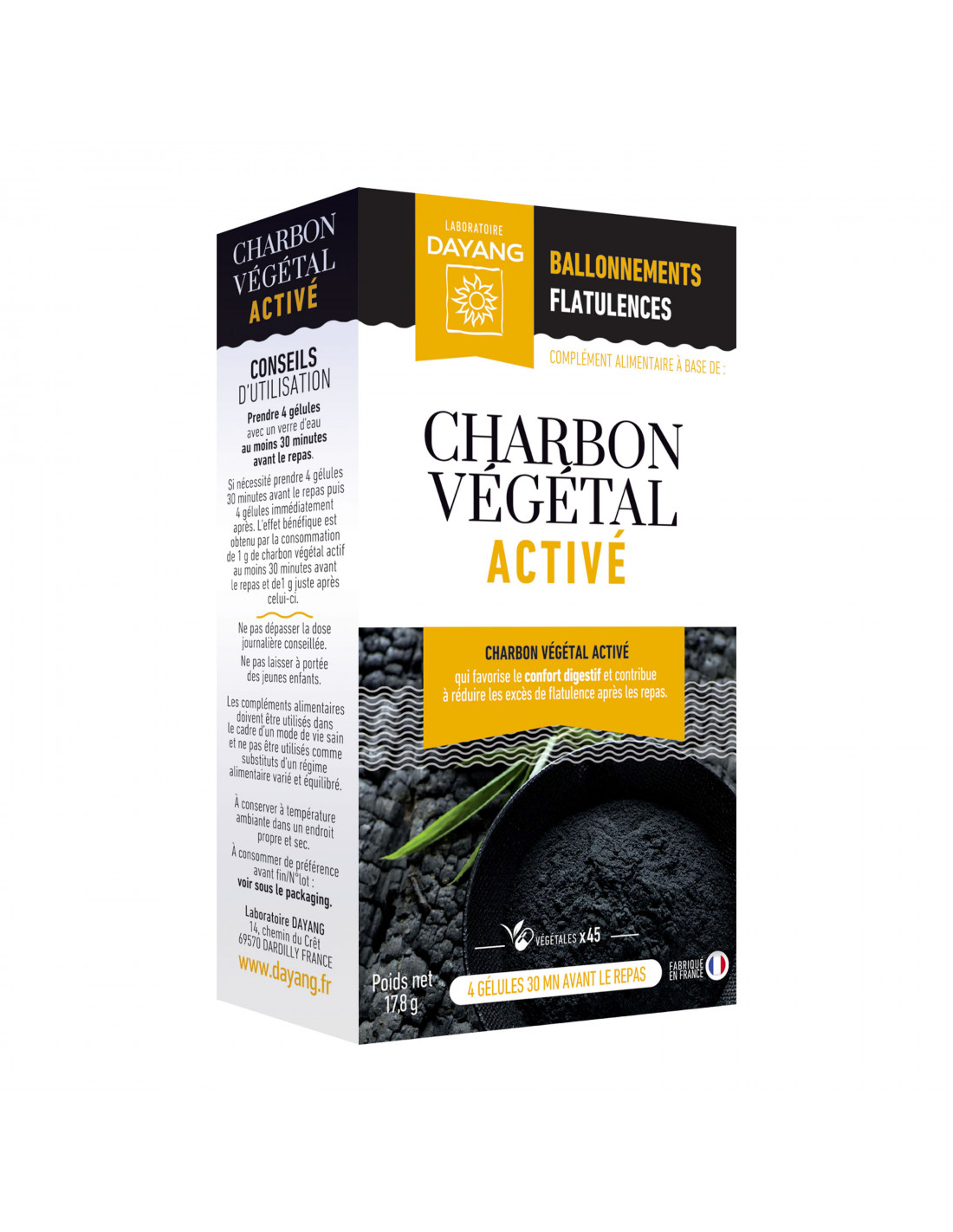 Charbon végétal actif