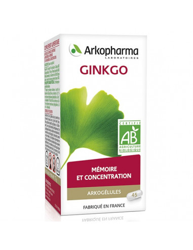 Arkopharma ARKOGELULES GINKGO 45 gélules