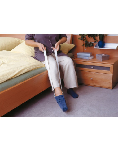 Enfile chaussettes-bas flexible en...